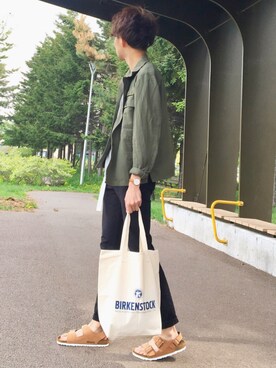 「RAGEBLUE（レイジブルー）のアイテム（チノパンツ）」を使った、reposukeさん（メンズ・173cm）の春コーディネート