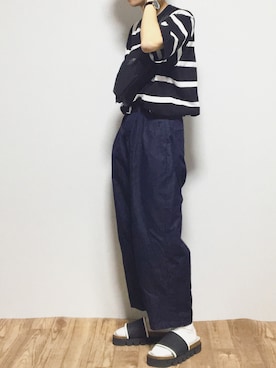 「THE NORTH FACE（ザノースフェイス）のGLAM HIP BAG（ボディバッグ/ウエストポーチ）」を使った、reposukeさん（メンズ・173cm）の夏コーディネート