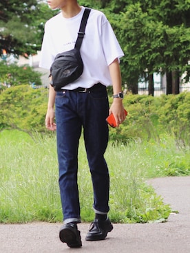 「CLANE（クラネ）のアイテム」を使った、reposukeさん（メンズ・173cm）の夏コーディネート