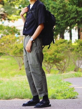 「PADRONE（パドローネ）のアイテム」を使った、reposukeさん（メンズ・173cm）の夏コーディネート