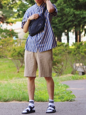 「PADRONE（パドローネ）のアイテム」を使った、reposukeさん（メンズ・173cm）の夏コーディネート