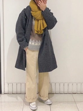 「DANTON（ダントン）のアイテム（パンツ）」を使った、reposukeさん（メンズ・173cm）の冬コーディネート