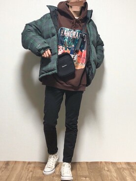 「Montley（モーレー）のアイテム」を使った、reposukeさん（メンズ・173cm）の冬コーディネート