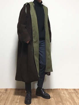 「CLANE（クラネ）のアイテム（その他アウター）」を使った、reposukeさん（メンズ・173cm）の冬コーディネート