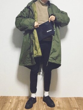 「WILD THINGS（ワイルドシングス）のアイテム」を使った、reposukeさん（メンズ・173cm）の冬コーディネート