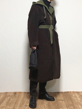「CLANE（クラネ）のアイテム（その他アウター）」を使った、reposukeさん（メンズ・173cm）の冬コーディネート