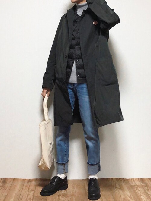 reposuke使用「417 EDIFICE（◇TAION / タイオン 別注 Vネック BUTTON DOWN VEST	）」的時尚穿搭