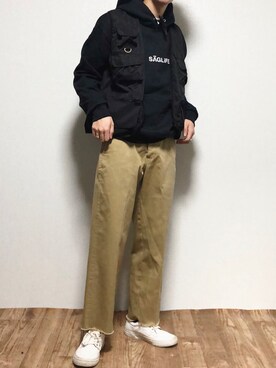 「SEVENDAYS=SUNDAY（セブンデイズサンデイ）のアイテム」を使った、reposukeさん（メンズ・173cm）の冬コーディネート