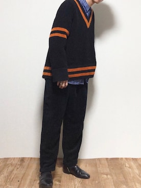 「レイヤードstyle」｜「アイテム（その他シューズ）」を使った、reposukeさん（メンズ・173cm）の冬コーディネート