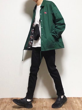 「YANUK（ヤヌーク）のアイテム（パンツ）」を使った、reposukeさん（メンズ・173cm）の冬コーディネート