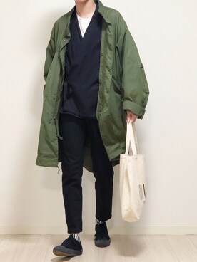 「平成最後のWEARISTAセンバツ」｜「アイテム（モッズコート）」を使った、reposukeさん（メンズ・173cm）の春コーディネート