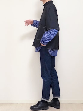 「NOT CONVENTIONAL（ノットコンベンショナル）のアイテム」を使った、reposukeさん（メンズ・173cm）の春コーディネート