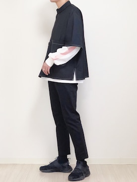 「NOT CONVENTIONAL（ノットコンベンショナル）のアイテム」を使った、reposukeさん（メンズ・173cm）の春コーディネート