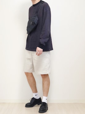 「THE NORTH FACE（ザノースフェイス）のGLAM HIP BAG（ボディバッグ/ウエストポーチ）」を使った、reposukeさん（メンズ・173cm）の春コーディネート