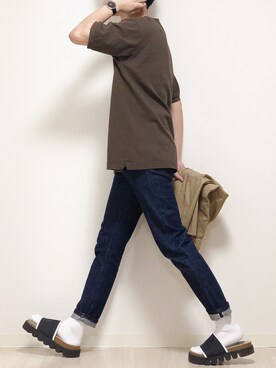 「Scye（サイ）のアイテム（トップス）」を使った、reposukeさん（メンズ・173cm）の春コーディネート