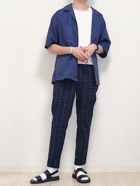 「PADRONE（パドローネ）のアイテム」を使った、reposukeさん（メンズ・173cm）の夏コーディネート