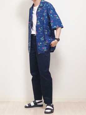 「YARD PLUS（ヤードプリュス）のアイテム」を使った、reposukeさん（メンズ・173cm）の夏コーディネート