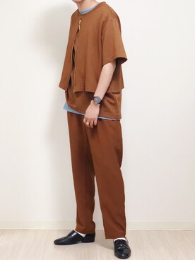 「carhartt」｜「アイテム（その他シューズ）」を使った、reposukeさん（メンズ・173cm）の夏コーディネート
