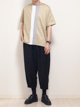 「NOT CONVENTIONAL（ノットコンベンショナル）のアイテム」を使った、reposukeさん（メンズ・173cm）の夏コーディネート