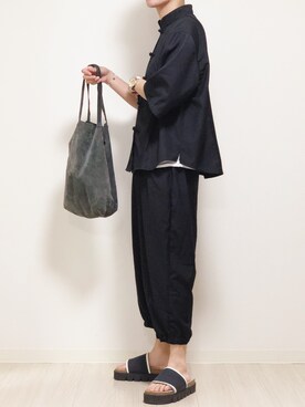 「NOT CONVENTIONAL（ノットコンベンショナル）のアイテム」を使った、reposukeさん（メンズ・173cm）の夏コーディネート