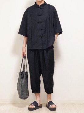 「NOT CONVENTIONAL（ノットコンベンショナル）のアイテム」を使った、reposukeさん（メンズ・173cm）の夏コーディネート