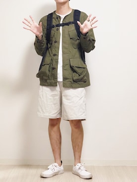 「SLACK FOOTWEAR（スラックフットウェア）のアイテム」を使った、reposukeさん（メンズ・173cm）の夏コーディネート