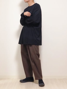「Johnbull Private labo（ジョンブルプライベートラボ）のアイテム（パンツ）」を使った、reposukeさん（メンズ・173cm）の秋コーディネート