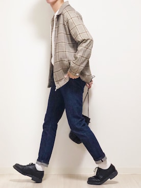 「EMMA CLOTHES（エマクローズ）のアイテム（ブルゾン）」を使った、reposukeさん（メンズ・173cm）の秋コーディネート