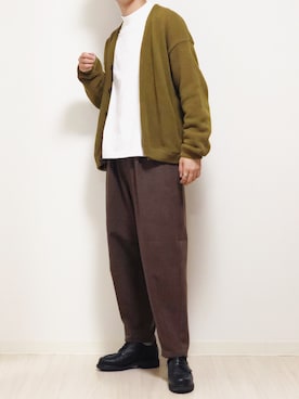 「Johnbull Private labo（ジョンブルプライベートラボ）のアイテム（パンツ）」を使った、reposukeさん（メンズ・173cm）の秋コーディネート