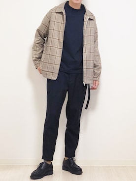 「EMMA CLOTHES（エマクローズ）のアイテム（ブルゾン）」を使った、reposukeさん（メンズ・173cm）の秋コーディネート
