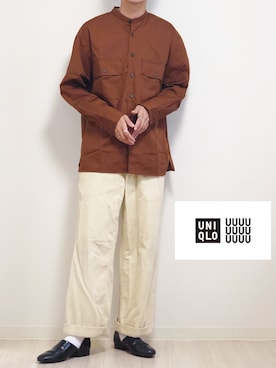 「DANTON（ダントン）のアイテム（パンツ）」を使った、reposukeさん（メンズ・173cm）の秋コーディネート
