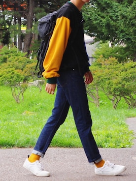 「SLACK FOOTWEAR（スラックフットウェア）のアイテム」を使った、reposukeさん（メンズ・173cm）の秋コーディネート