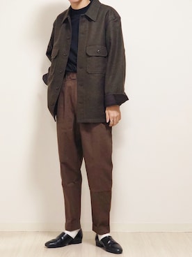 「オリジナル」｜「アイテム（その他アウター）」を使った、reposukeさん（メンズ・173cm）の秋コーディネート