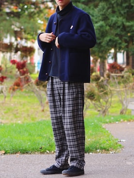「やっぱりストリートが好き」｜「アイテム（ノーカラージャケット）」を使った、reposukeさん（メンズ・173cm）の秋コーディネート