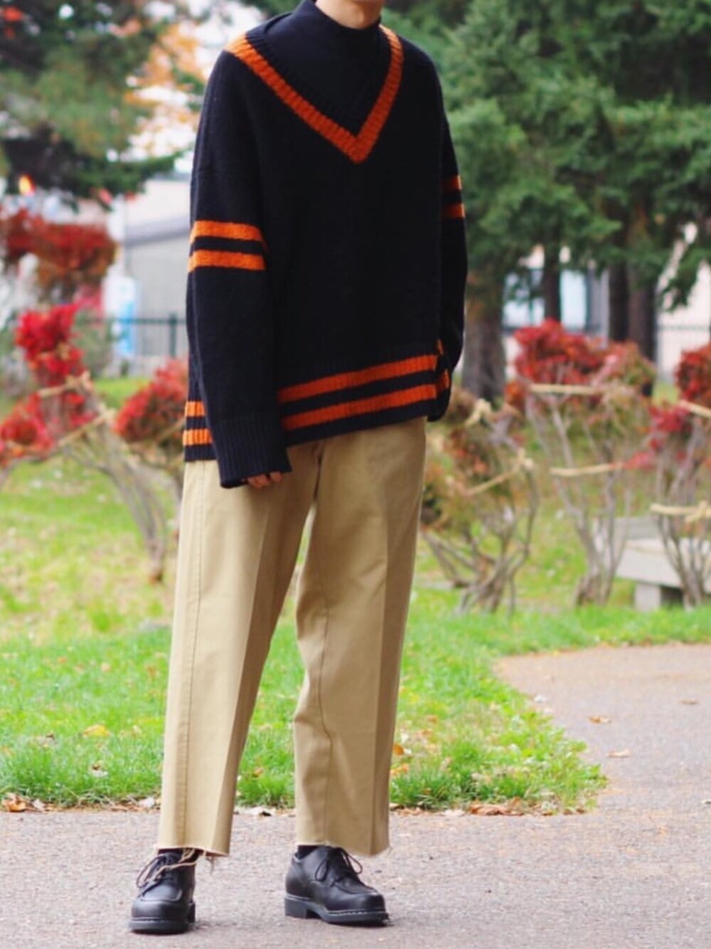 Jieda（ジエダ）の「OVER V-NECK KNIT（ニット/セーター）」 - WEAR