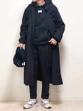 「Steven Alan（スティーブンアラン）のアイテム（ステンカラーコート）」を使った、reposukeさん（メンズ・173cm）の秋コーディネート