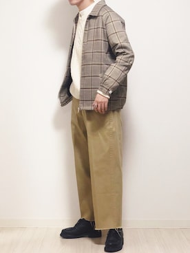 「EMMA CLOTHES（エマクローズ）のアイテム（ブルゾン）」を使った、reposukeさん（メンズ・173cm）の冬コーディネート