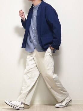 「Steven Alan（スティーブンアラン）のアイテム（カバーオール）」を使った、reposukeさん（メンズ・173cm）の春コーディネート