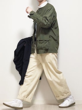 「DANTON（ダントン）のアイテム（パンツ）」を使った、reposukeさん（メンズ・173cm）の春コーディネート