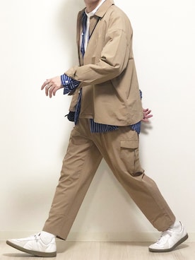 「Starting Over（スターティングオーバー）のアイテム（カーゴパンツ）」を使った、reposukeさん（メンズ・173cm）の春コーディネート