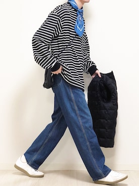 「marka（マーカ）のアイテム（トップス）」を使った、reposukeさん（メンズ・173cm）の春コーディネート