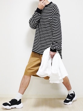 「marka（マーカ）のアイテム（トップス）」を使った、reposukeさん（メンズ・173cm）の夏コーディネート