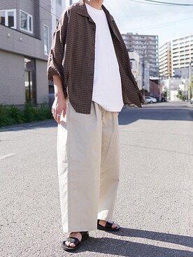 「PADRONE（パドローネ）のアイテム」を使った、reposukeさん（メンズ・173cm）の夏コーディネート