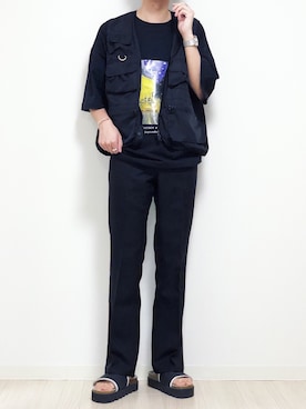 「SEVENDAYS=SUNDAY（セブンデイズサンデイ）のアイテム」を使った、reposukeさん（メンズ・173cm）の夏コーディネート