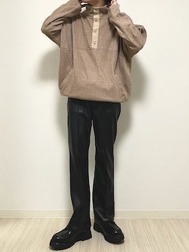 「MONKEY TIME（モンキータイム）のアイテム（その他パンツ）」を使った、reposukeさん（メンズ・173cm）の冬コーディネート