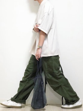 「WAIPER.inc（ワイパーインク）のアイテム（パンツ）」を使った、reposukeさん（メンズ・173cm）の春コーディネート