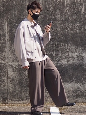 「足長効果」｜「アイテム（アクセサリー）」を使った、ときんさん（メンズ・175cm）の春コーディネート