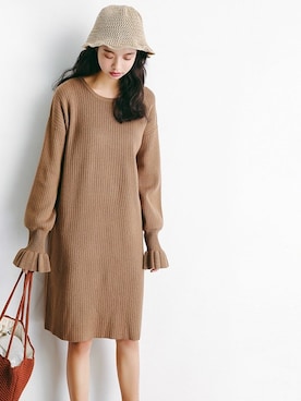 「aimoha（アイモハ）のアイテム（ワンピース/ドレス）」を使った、aimohaさん（レディース・167cm）の春コーディネート