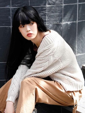「BELL（ベル）のアイテム」を使った、aimohaさん（レディース・166cm）の秋コーディネート