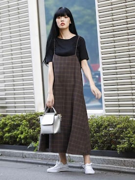 「#サロペット」｜aimohaさん（レディース・166cm）の秋コーディネート